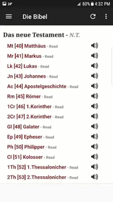 German Luther Bible android App screenshot 5